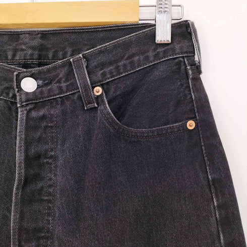 リーバイス Levis 501 USA製 ボタン裏544 FOR WOMEN 後染め ブラック デニムパンツ メンズ W3 L32