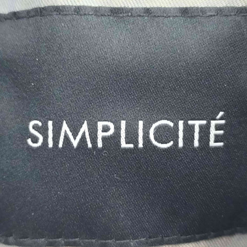 シンプリシテェ SIMPLICITE 21aw 玉虫 ステンカラーコート レディース