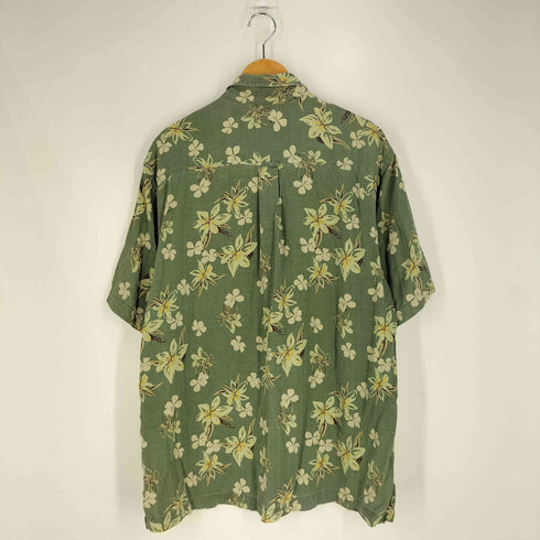 アイゾッド IZOD WASHBLE SILK 花柄 シルク アロハシャツ メンズ import:L