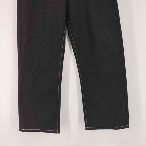 JNCOJEANS ブラックバギーデニムパンツ ポケットプリント メンズ 56