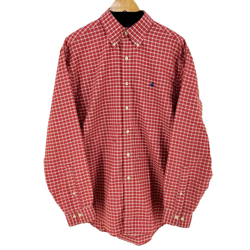 ブルックスブラザーズ BROOKS BROTHERS L/S ボタンダウンチェックシャツ メンズ import:M