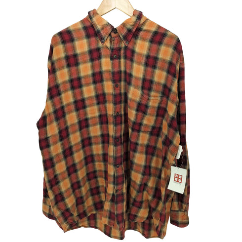 ST JOHN'S BAY 90-00S ニカラグア製 L/S ボタンダウンネルシャツ メンズ import:XXL