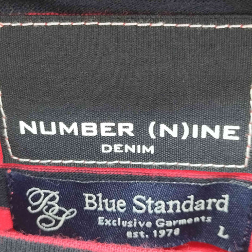 N NUMBER 別注 ボーダーロンTシャツ メンズ L