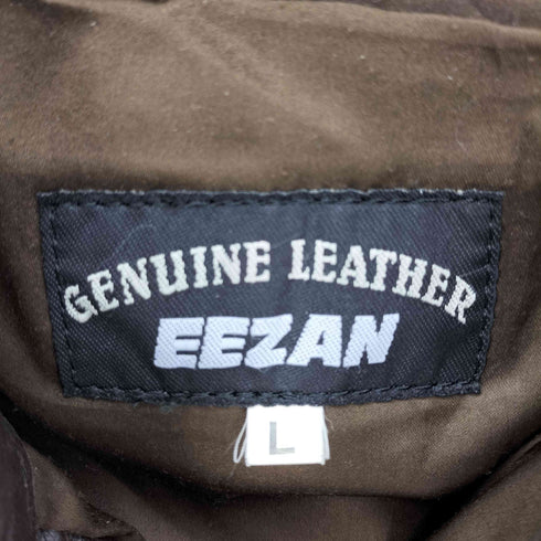EEZAN GENUINE LEATHER レザー ウエスタン シャツ ジャケット メンズ import:L
