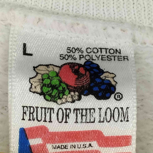 フルーツオブザルーム FRUIT OF THE LOOM 90S オールオーバープリント ラグランスウェット メンズ JPN:L