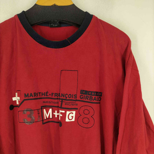 マリテフランソワジルボー MARITHE FRANCOIS GIRBAUD 90S ロゴプリント L/S Tシャツ メンズ JPN:XXL