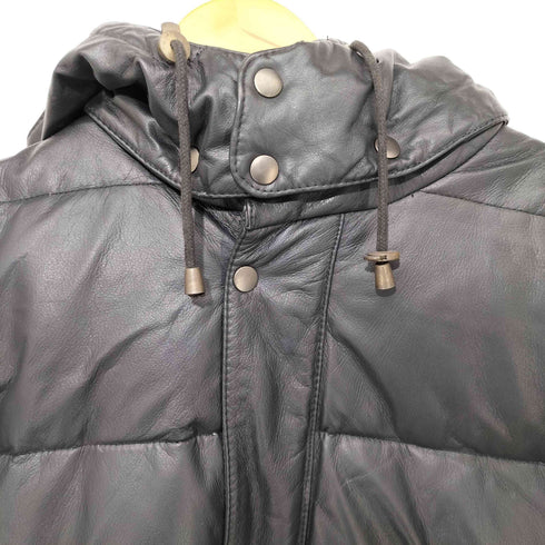LUDI WIDMAN カウレザー ジップアップ ジャケット メンズ import:L