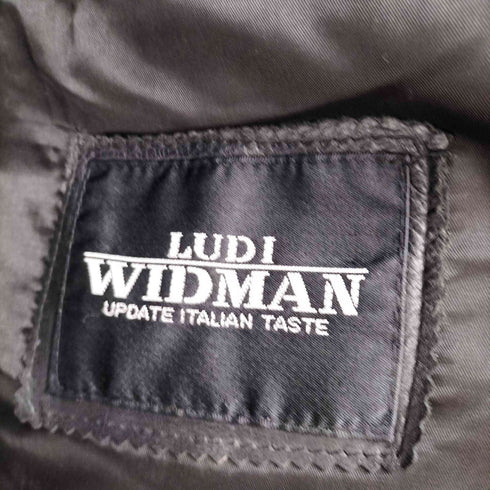 LUDI WIDMAN カウレザー ジップアップ ジャケット メンズ import:L