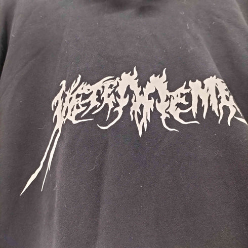 VETEMEMES PRINT PULLOVER HOODIE 両面プリント デスメタル 五芒星 プルオーバーパーカー メンズ