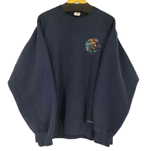 クレイジーシャツ CRAZY SHIRTS バックプリント スウェット メンズ JPN:L