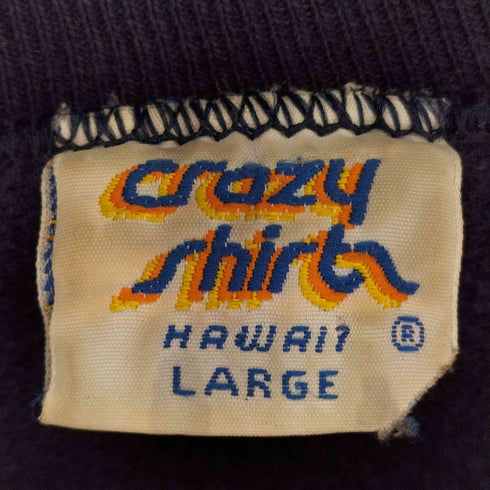 クレイジーシャツ CRAZY SHIRTS バックプリント スウェット メンズ JPN:L