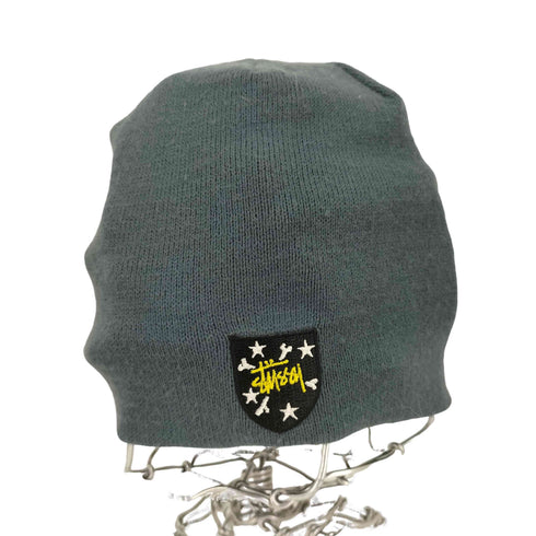 ステューシー Stussy 90S MADE IN USA 紺タグ ロゴアップリケ ビーニー メンズ