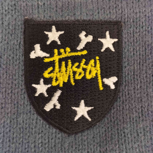 ステューシー Stussy 90S MADE IN USA 紺タグ ロゴアップリケ ビーニー メンズ