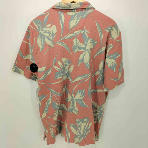 ポロラルフローレン POLO RALPH LAUREN 90S USA製 開襟 S/S 鹿の子 アロハシャツ メンズ import:M