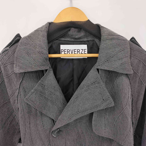 パーバーズ PERVERZE デザイントレンチコート レディース FREE
