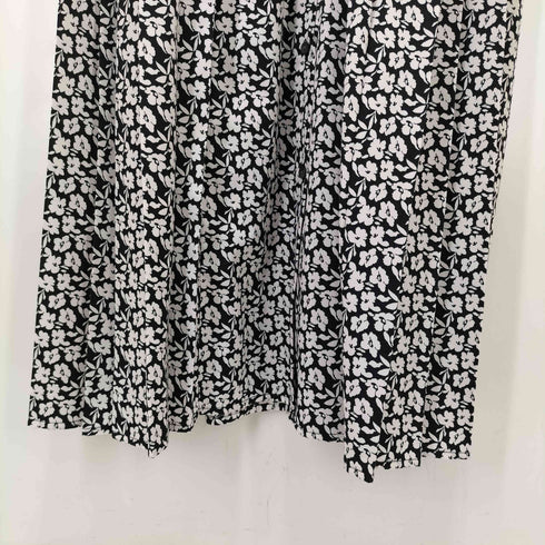 シップス SHIPS 25SS ドット / 花柄 バンドカラー サイド プリーツ ワンピース レディース JPN:M