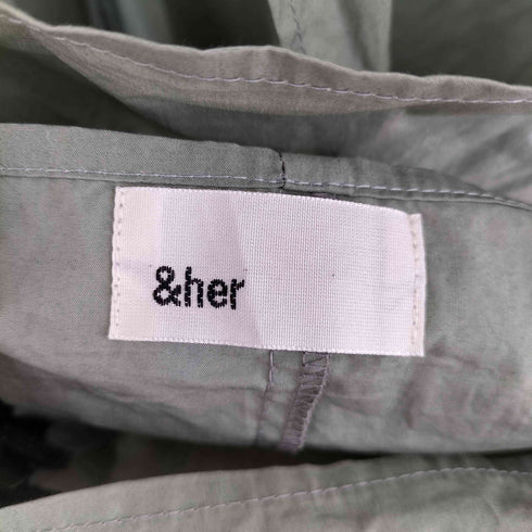 &HER ホルダーネックワンピース レディース FREE
