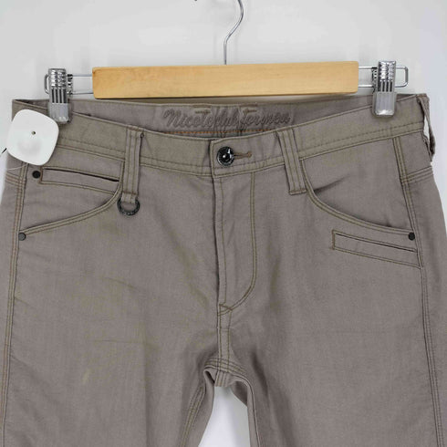 ニコルクラブフォーメン NICOLE CLUB FOR MEN ストレッチ チェーン シュー カット ブーツ デニム パンツ Dカン Y2K メンズ JPN:46