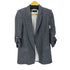 ザラ ZARA LINEN BLEND BLAZER WITH ROLLED-UP SLEEVES レディース import:XS