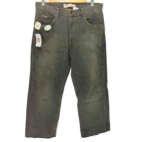 リーバイス Levis 2007年製 香港製 569 先染めブラック ルーズストレートデニム メンズ W34 L32