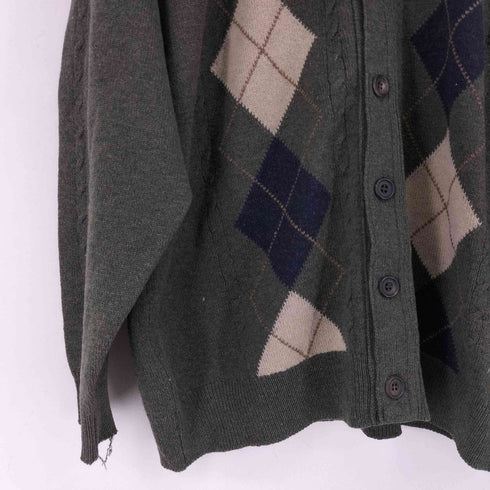 ブルックスブラザーズ BROOKS BROTHERS 80s アーガイルカーディガン メンズ M