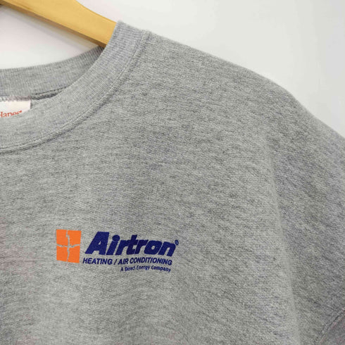 ヘインズ Hanes 90-00S 企業ロゴプリント クルーネック スウェット メンズ import:L