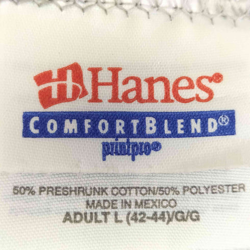 ヘインズ Hanes 90-00S 企業ロゴプリント クルーネック スウェット メンズ import:L