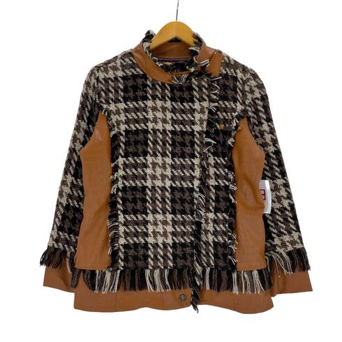 paper denim&cloth レザーツイードドッキング ラーダースジャケット メンズ JPN:L