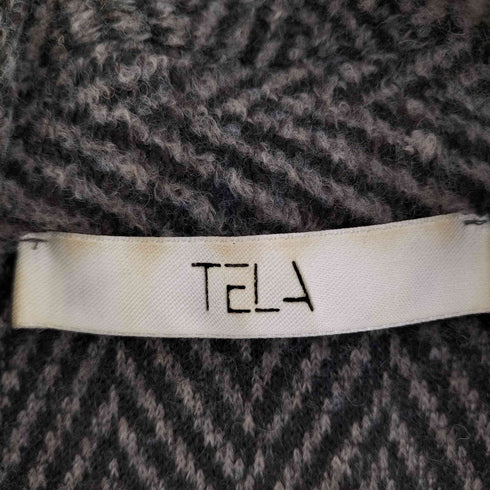 テラ TELA ヘリンボーン ニットジャケット メンズ 42
