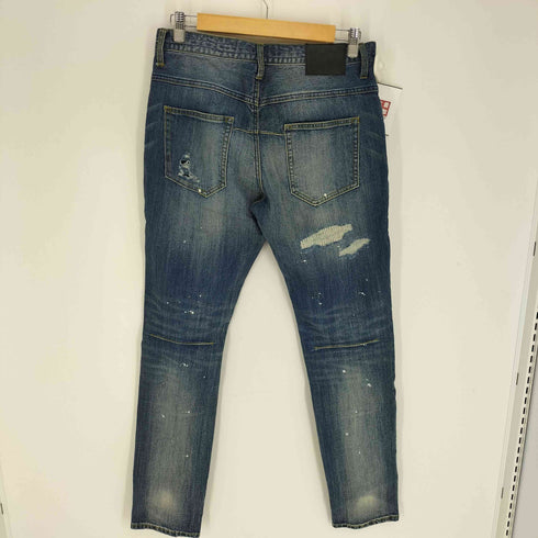 N NUMBER GUILD PRMIE 別注 コラボ ダメージリペア 加工 裏地音符 ジップフライ デニム パンツ メンズ JPN:M