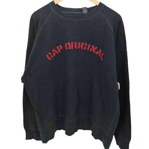 ギャップ Gap 90-00S 紺タグ OLD ラグラン プルオーバースウェット メンズ import:M
