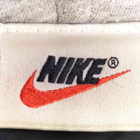 ナイキ NIKE 90S ロゴ刺繍 裏地キルティング 中綿 フーデットジャケット メンズ
