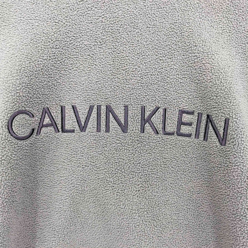 カルバンクラインジーンズ Calvin Klein Jeans ロゴ刺繍 フリース プルオーバー パーカー メンズ import:M