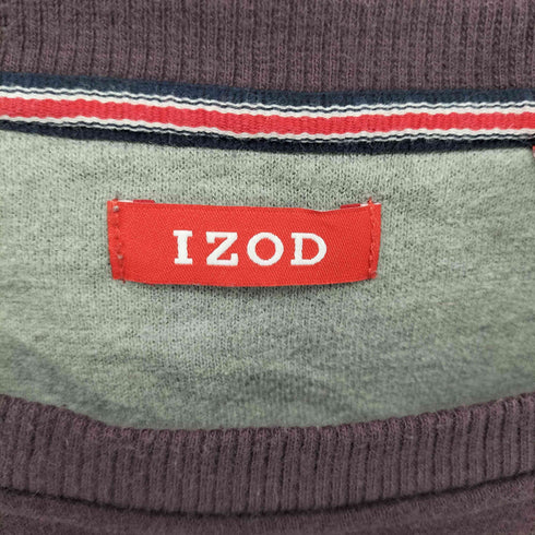 アイゾッド IZOD ワンポイント刺繍クルーネックトレーナー メンズ M