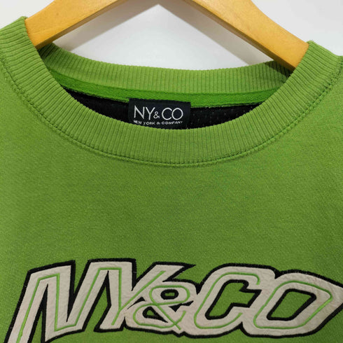 NY&CO 台湾製 90-00S ロゴ刺繍 プルオーバー スウェット メンズ import:M