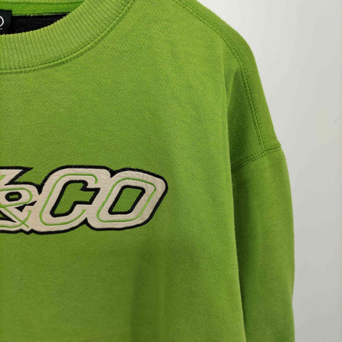 NY&CO 台湾製 90-00S ロゴ刺繍 プルオーバー スウェット メンズ import:M