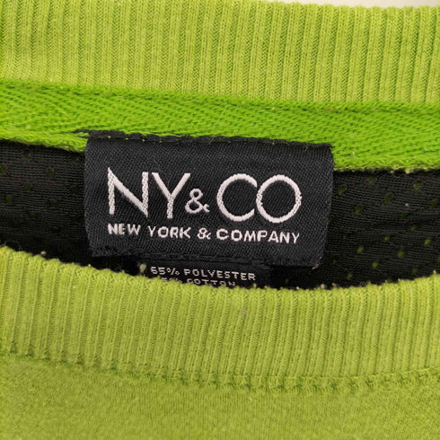 NY&CO 台湾製 90-00S ロゴ刺繍 プルオーバー スウェット メンズ import:M