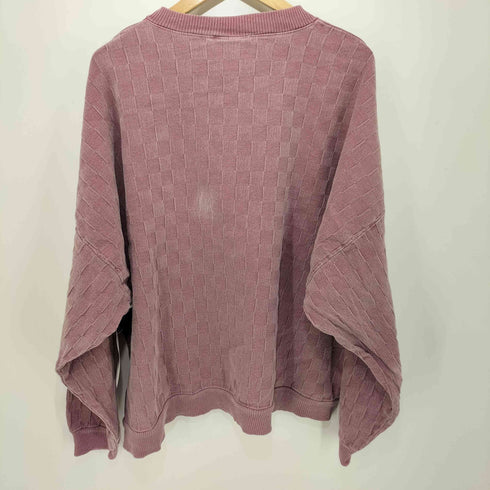 COTTONTOPS USA製 後染め ワンポイント刺繍クルーネックトレーナー メンズ L