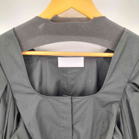 マメクロゴウチ Mame Kurogouchi 22AW Square Neck Puff Sleeve Shirt レディース JPN:2