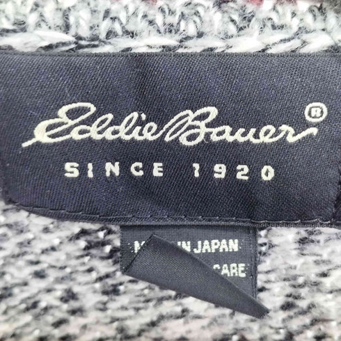 エディーバウアー Eddie Bauer 黒タグ Vネック ウール ニット メンズ JPN:L