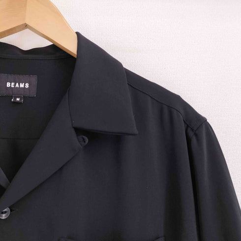 ビームス BEAMS ウォッシャブル オープンカラー シャツ メンズ
