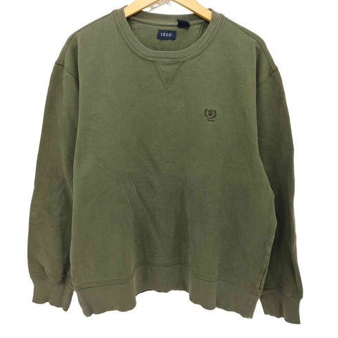 アイゾッド IZOD ワンポイント刺繍クルーネックトレーナー メンズ M