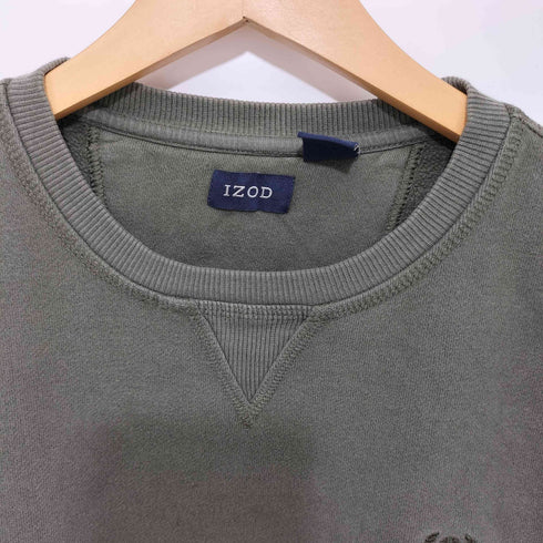 アイゾッド IZOD ワンポイント刺繍クルーネックトレーナー メンズ M