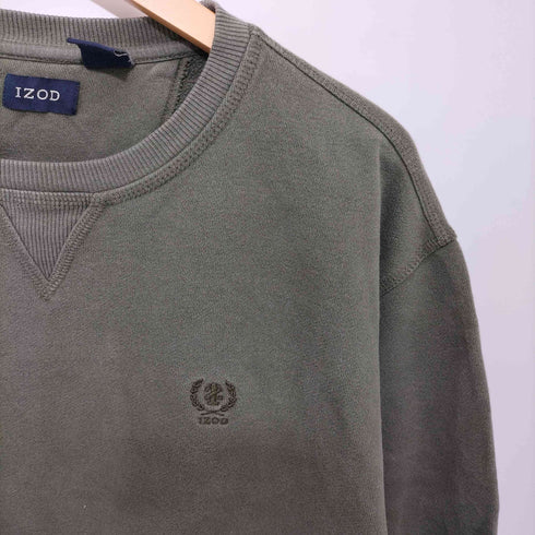 アイゾッド IZOD ワンポイント刺繍クルーネックトレーナー メンズ M