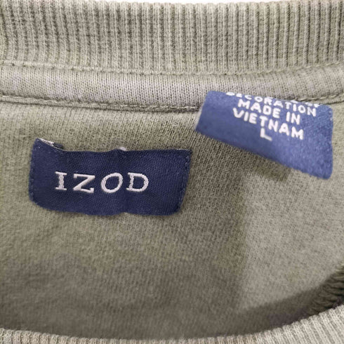アイゾッド IZOD ワンポイント刺繍クルーネックトレーナー メンズ M