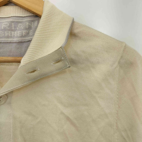 DORIANI CASHMERE イタリア製 シルクカシミヤ混 ハイネック カーディガン メンズ 50