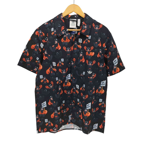 アディダスオリジナルス adidas Originals キャラクター プリント S/S オープンカラーシャツ メンズ JPN:XL