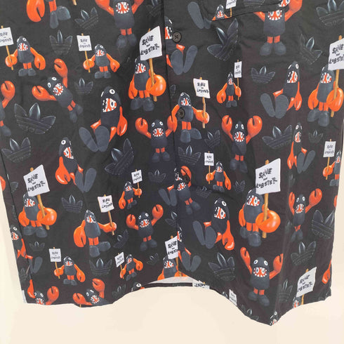 アディダスオリジナルス adidas Originals キャラクター プリント S/S オープンカラーシャツ メンズ JPN:XL