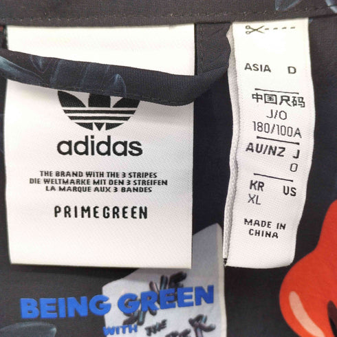 アディダスオリジナルス adidas Originals キャラクター プリント S/S オープンカラーシャツ メンズ JPN:XL
