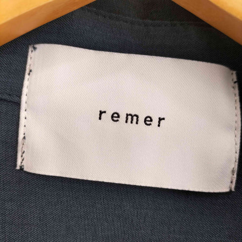 リメール remer loose synthetic linen over shirt ルーズシンセティックリネンオーバーシャツ メンズ M